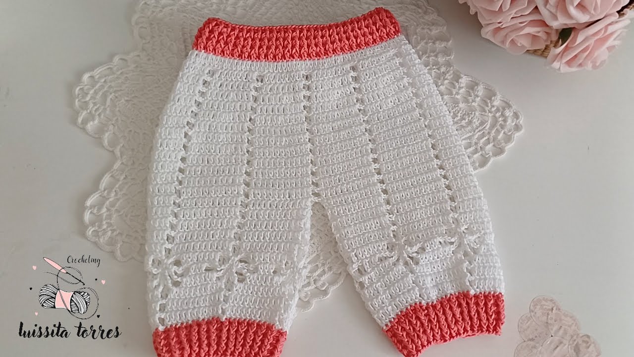 ¡HERMOSO TEJIDO!😱 Lindo Patrón de Ganchillo paso a paso Fácil y Rápido de Tejer👌 Pantalón Para Niñ@