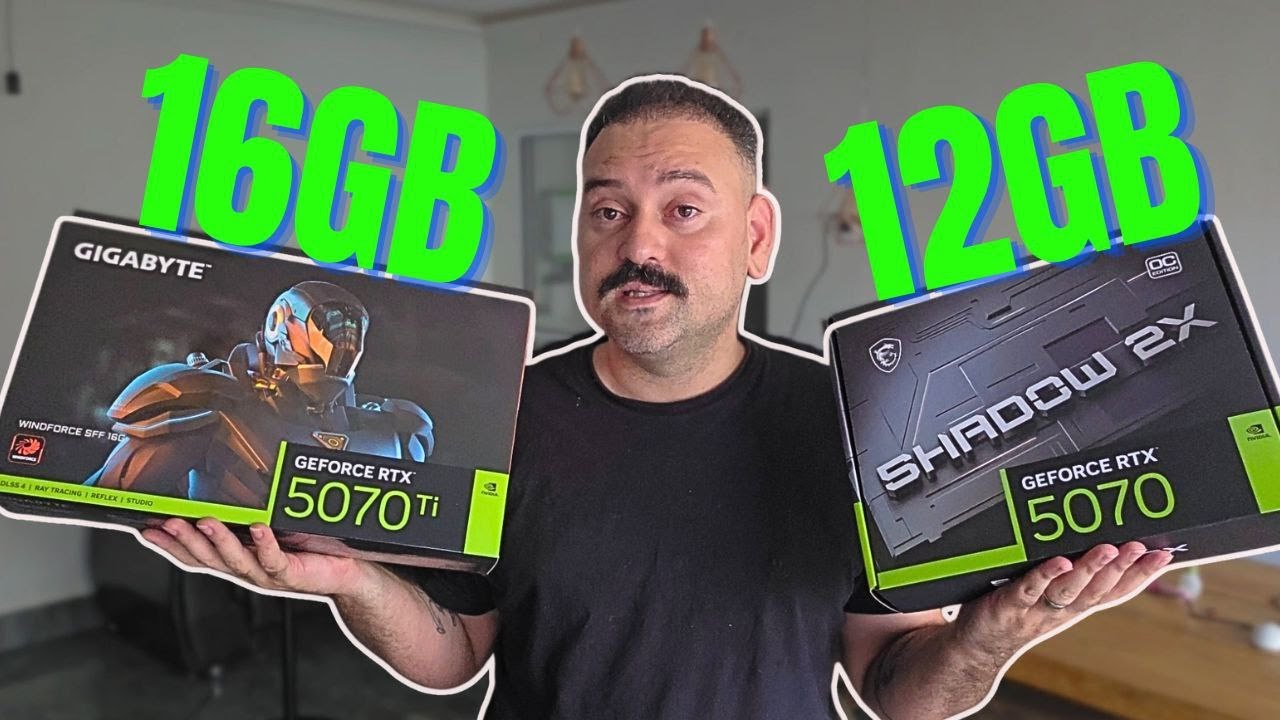 ESSA É A VERDADEIRA DIFERENÇA ENTRE A RTX 5070 VS RTX 5070 TI !!