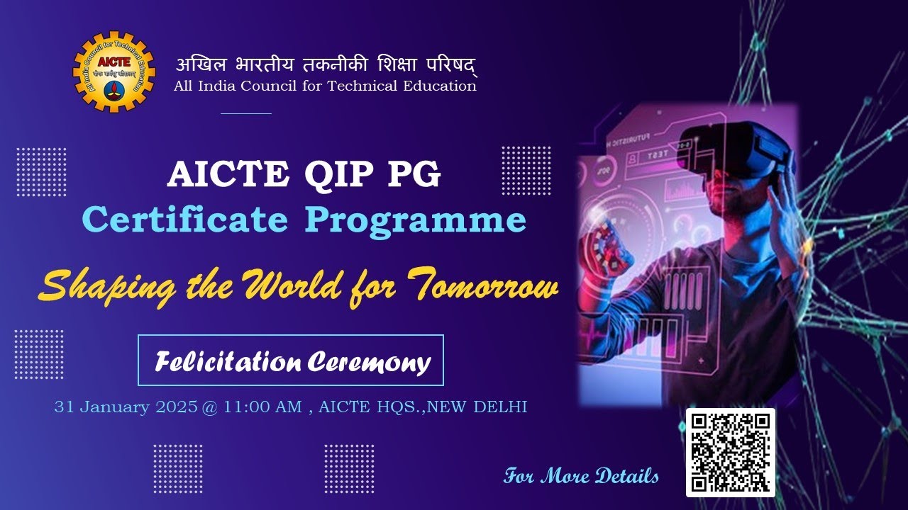 AICTE QIP PG Certificate Programme - Felicitation Ceremony