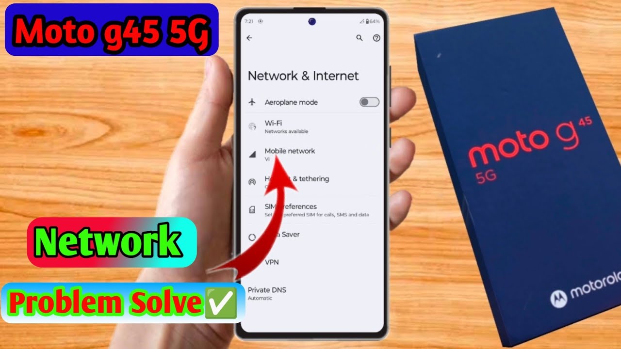 moto g45 5g network problem, moto g45 5g network settings