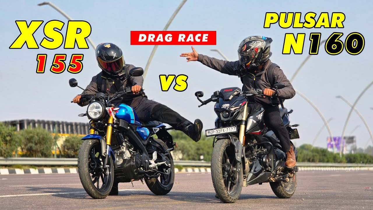 2025 Yamaha XSR 155 vs Bajaj Pulsar N160 | Most Requested Drag Race – The Winner Will Surprise You!