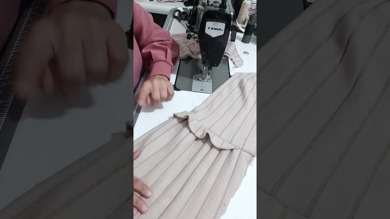 طريقة خياطة كم من قطعتين