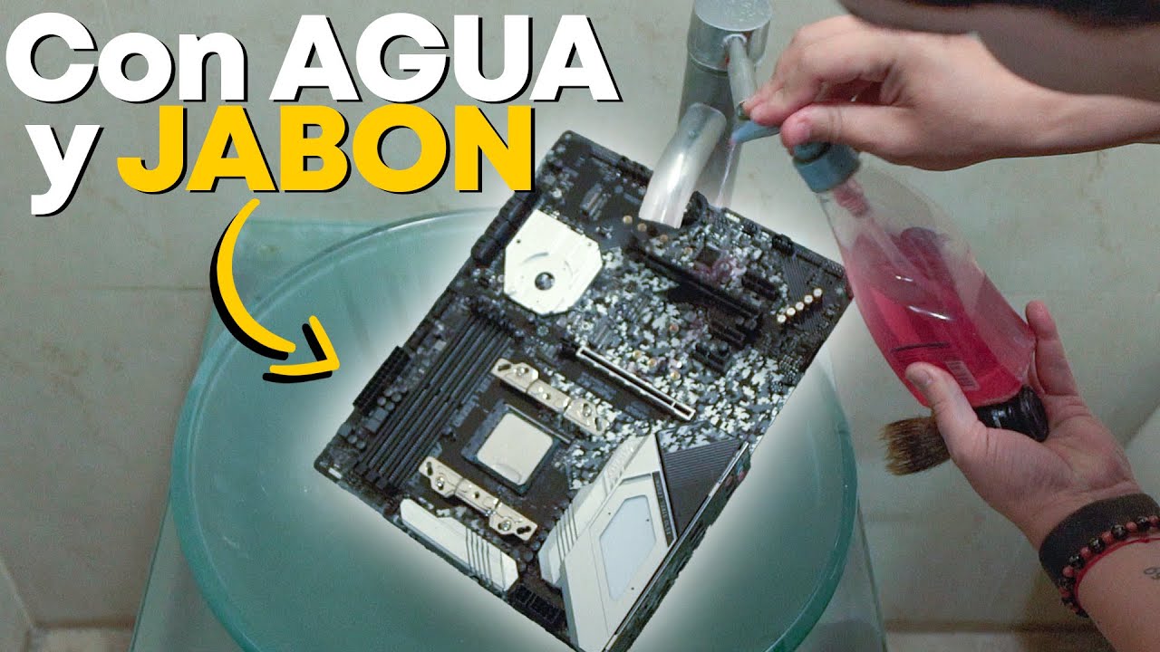Lavo Tarjeta Madre de PC y ¿SIGUE FUNCIONANDO?