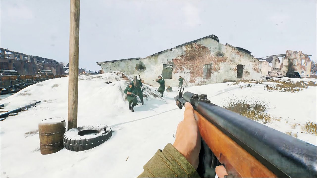 Enlisted Gameplay | Battle of Stalingrad Tractor Plant – Wehrmacht vs Red Army