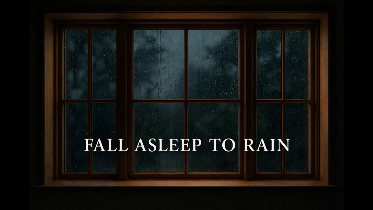 Rainy Night Window ASMR 🌧️🌲• Deep Sleep & Pure Rain Sounds