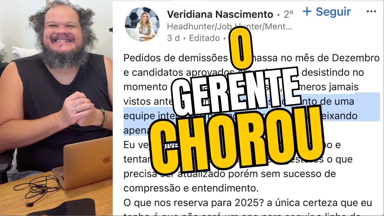 SETOR INTEIRO SE DEMITIU PARA NÃO VOLTAR AO PRESENCIAL