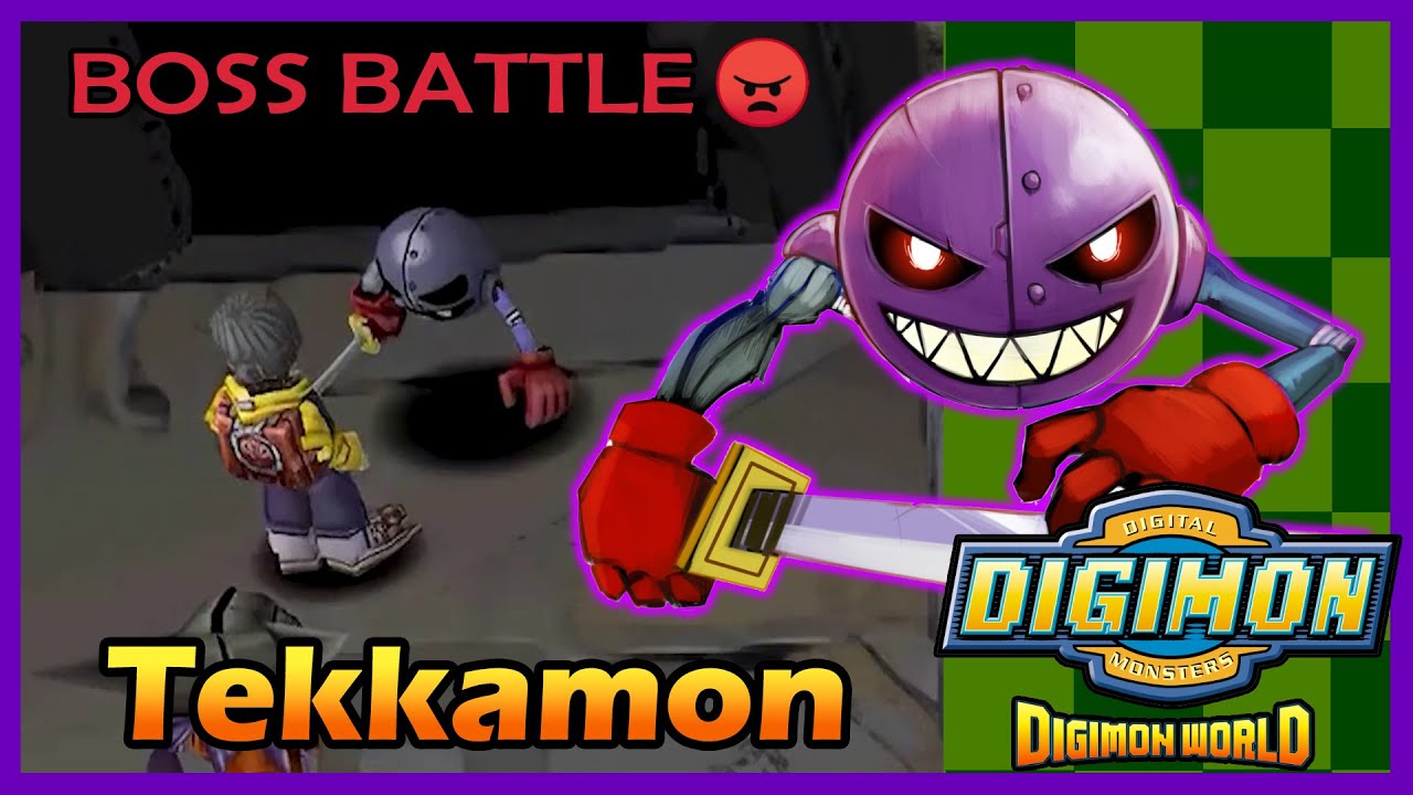 Digimon World HD Remaster Tekkamon Boss Battle