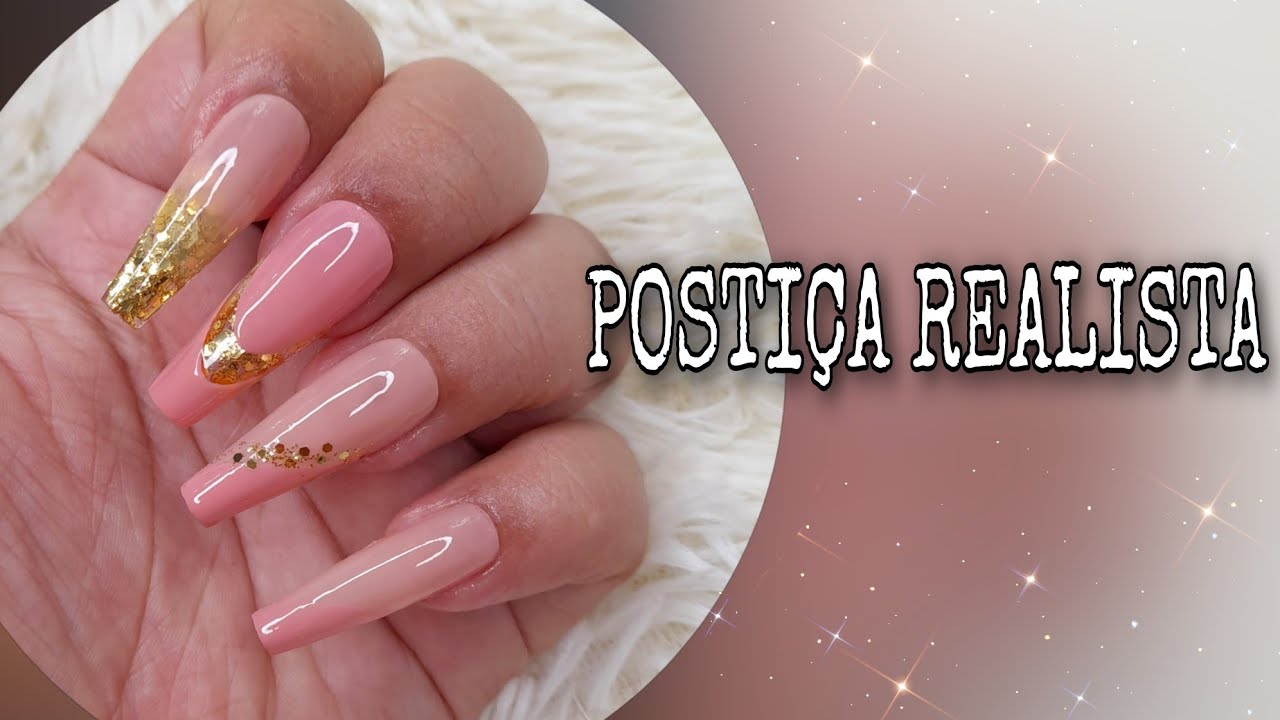 POSTIÇA REALISTA COM ESMALTE COMUM + ENCAPSULADO FAKE😊