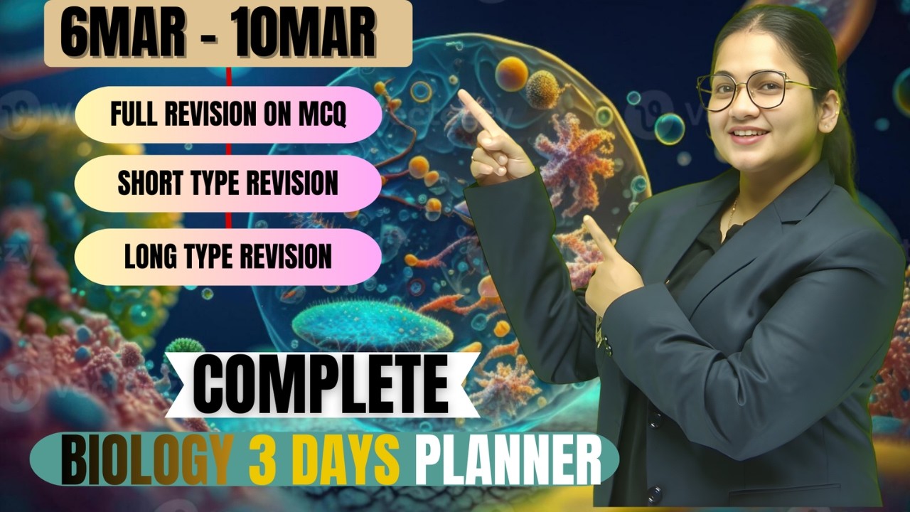 CHSE Biology 3 Days Master Plan 2026 | How to Revise + Score High in Odisha 12th Board Biology Exam