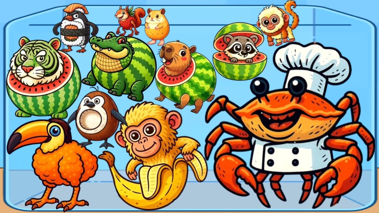 BRAINROT MERGE 3D - ASMR Gameplay (Animals Meme Evolution, Level Up Jelly Balls 2048)