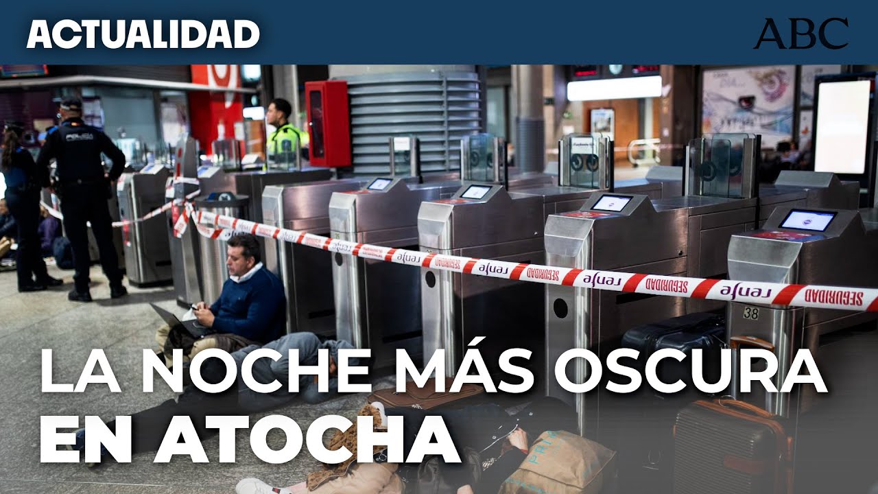 APAGÓN ELÉCTRICO | ASÍ se vivió la JORNADA del APAGÓN en la estación de ATOCHA