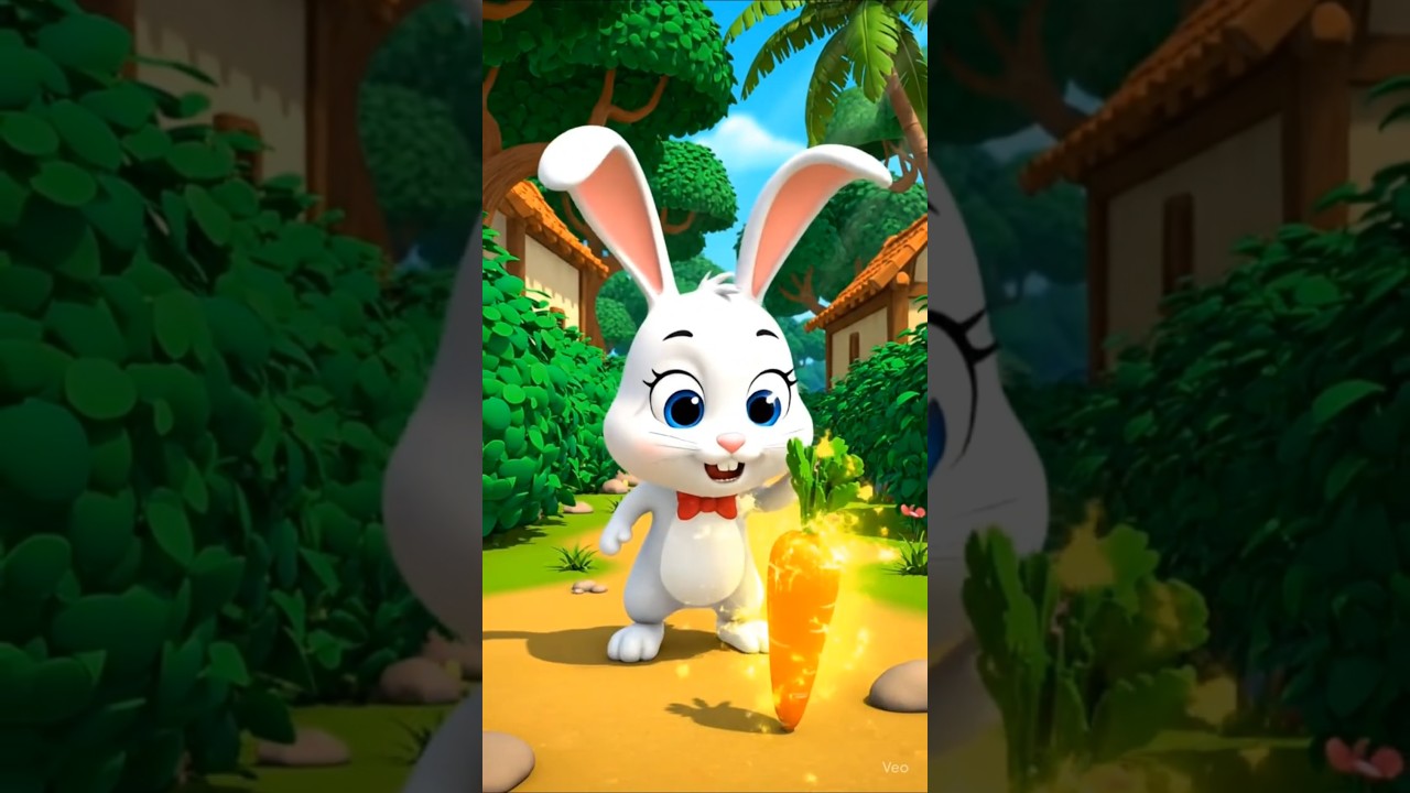 Rabbit's Magical Carrot Fail 😂 Mud Splash Fun! #FunnyShorts #CuteAnimals #RabbitLife