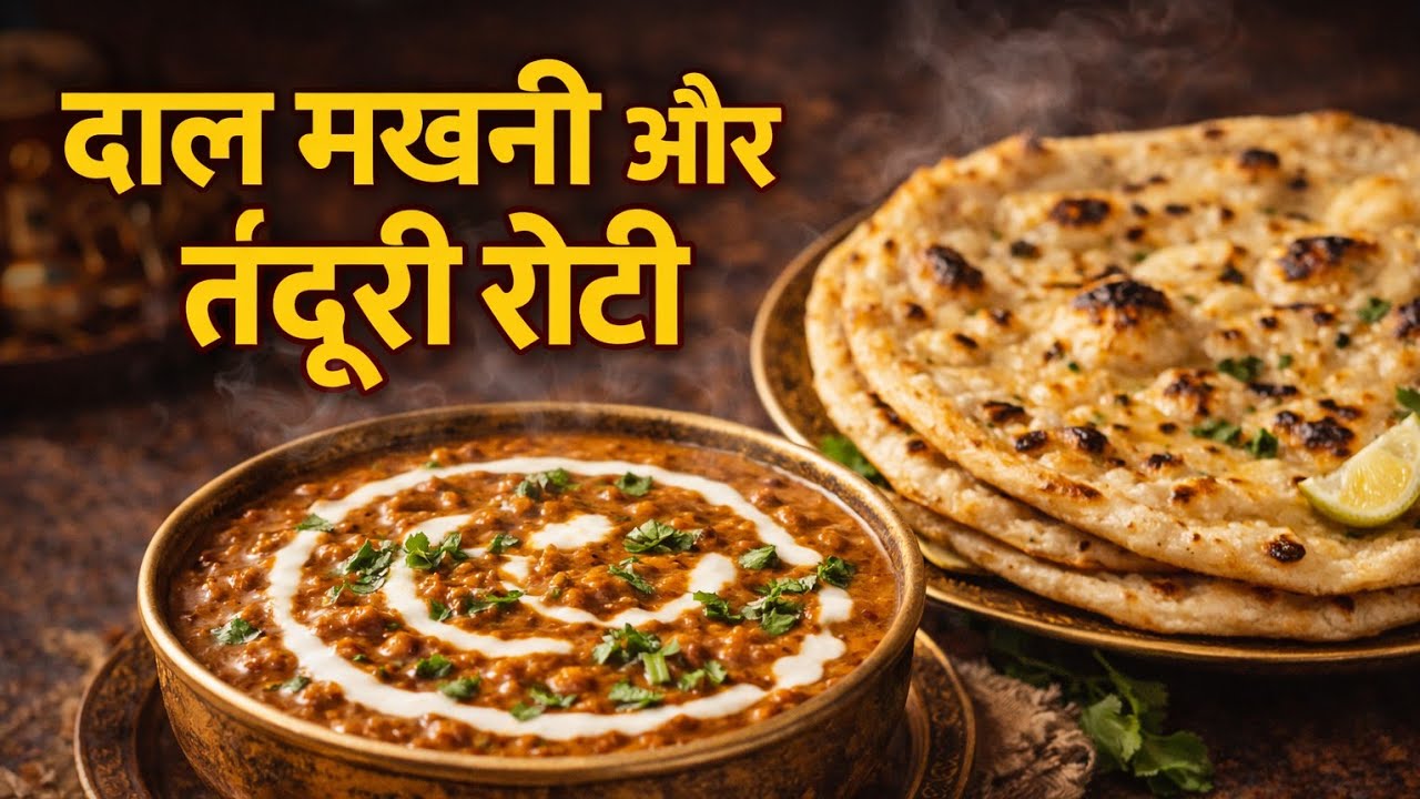 Dal Makhni aur tandoori roti Recipe