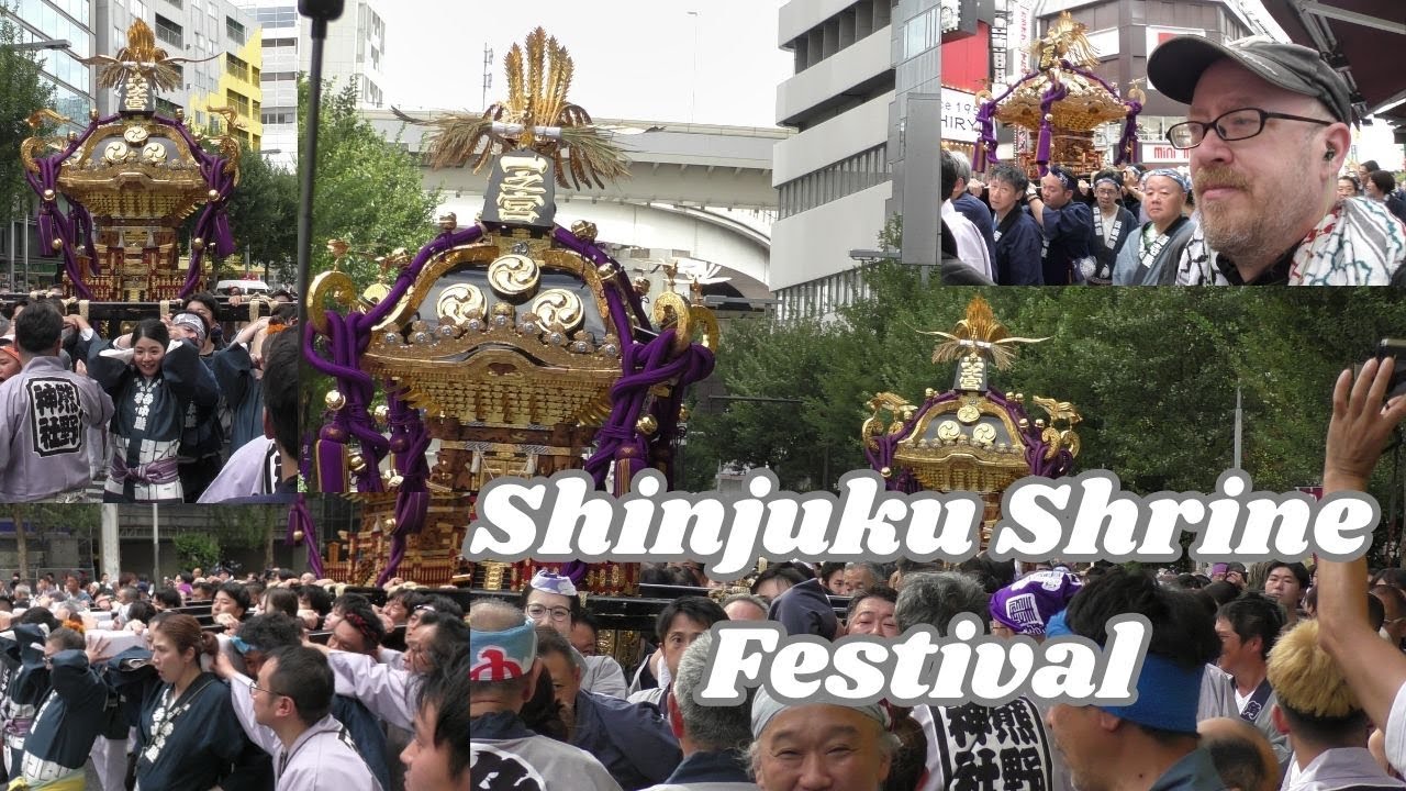 Japanese Shrine Festival in Downtown Shinjuku - Juniso Kumano Shrine Grand Festival