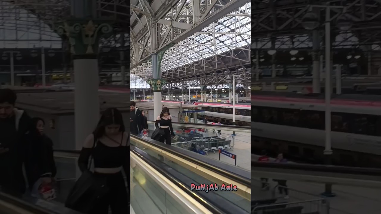 Piccadilly Station In UK 🚉 #uk #robotdance #nature #england #punjabaale #punjabi #dancing#subscribe