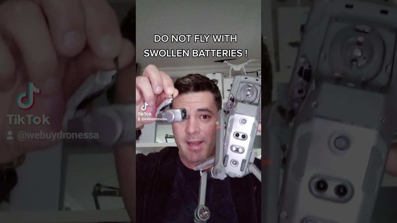 Do NOT fly with swollen DJI batteries! you have been warned , it's not worth it !#shorts