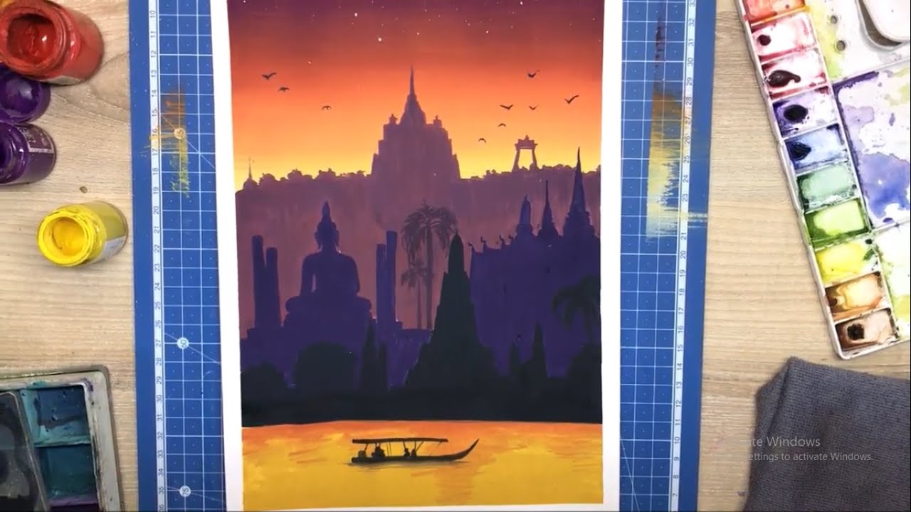 Ep.13 Amazing Thailand | สอนวาดทิวทัศน์วัดไทย