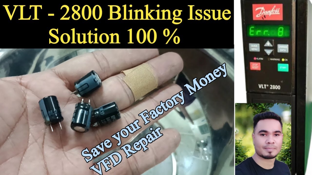 VFD Blinking Solution|Danfoss VFD 2800 Blinking Issue Solution | VFD Display Blinking Fix | Blinking