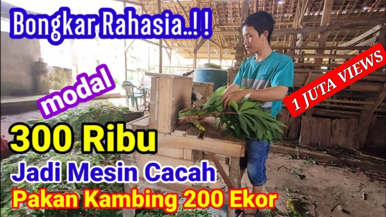 MESIN CACAH MODAL 300 RIBU  PART 2