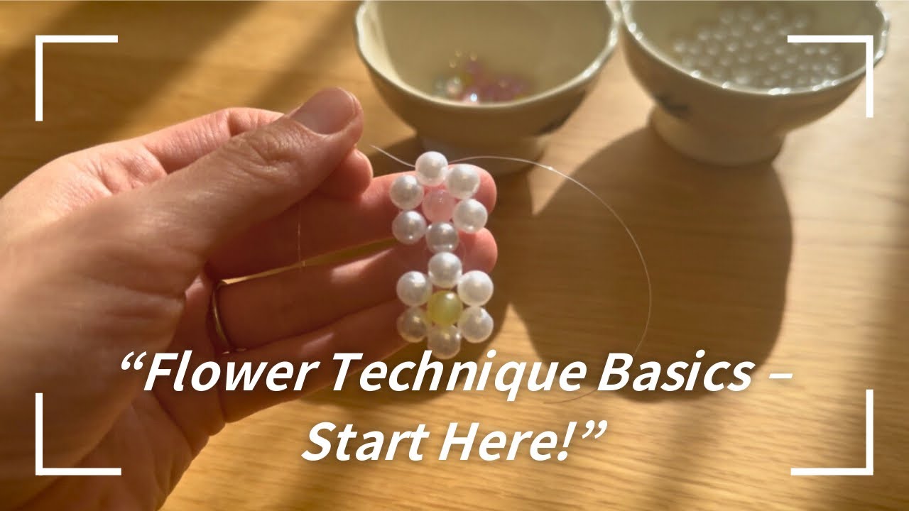Beaded Flower Connection Tutorial | Make Your Own Jewelry | ASMR | start to finish