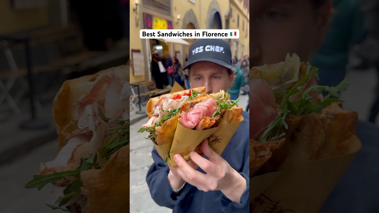 These are the best sandwiches in Florence Italy #italy #sandwich #food #florence