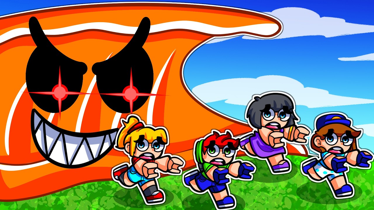 Gastei $100,000 pra Virar um TSUNAMI GIGANTE e COMER meu AMIGO no Roblox!!