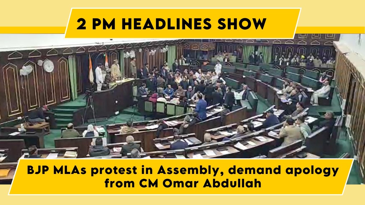 Watch: BJP MLAs protest in Assembly, demand apology from CM Omar Abdullah