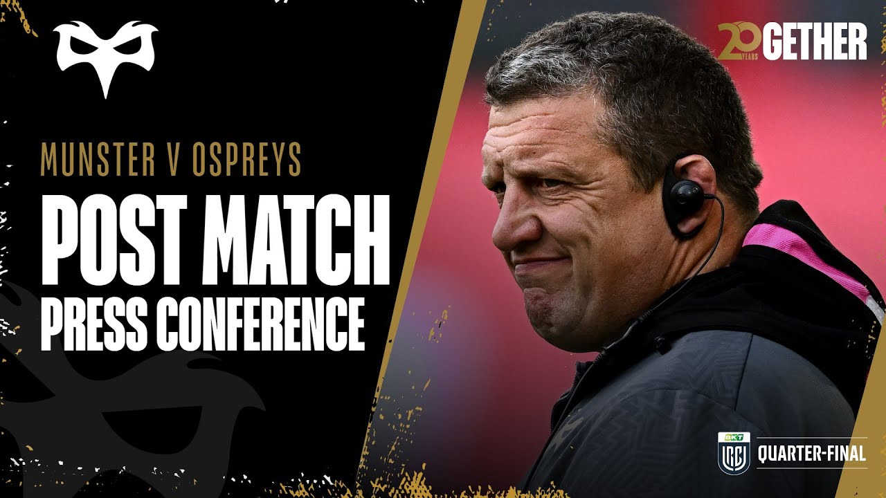 Post Match Press Conference: Toby Booth (Vs Munster)