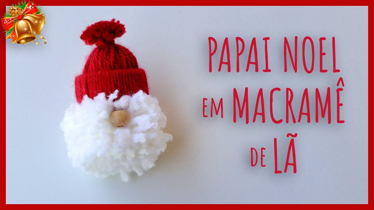 🎅🧶 Papai Noel de Lã – Tutorial Passo a Passo!