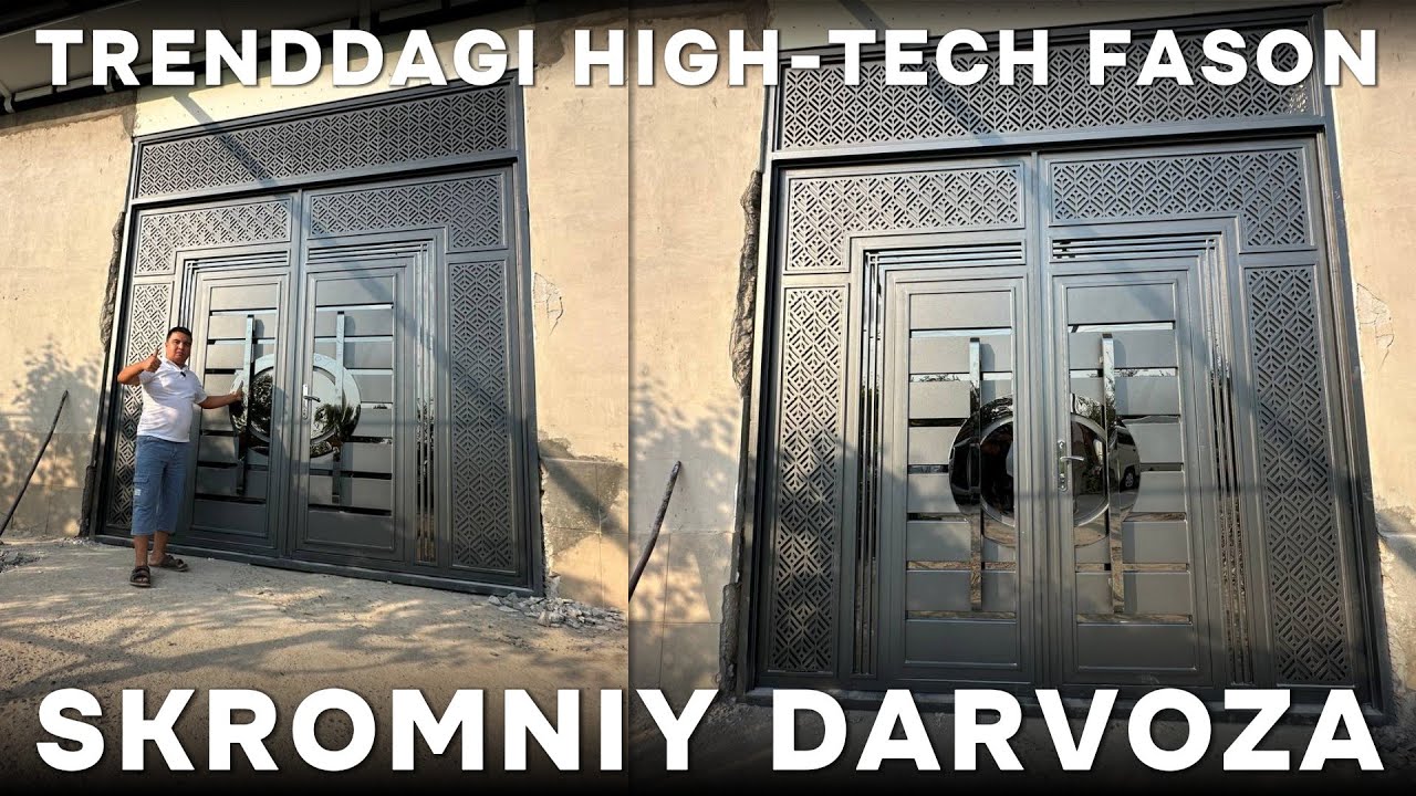 TRENDDAGI SKROMNIY HIGH-TECH FASON DARVOZAMIZNI NAMANGANGA O`RNATDIK | DARVOZA NARXLARI 2025