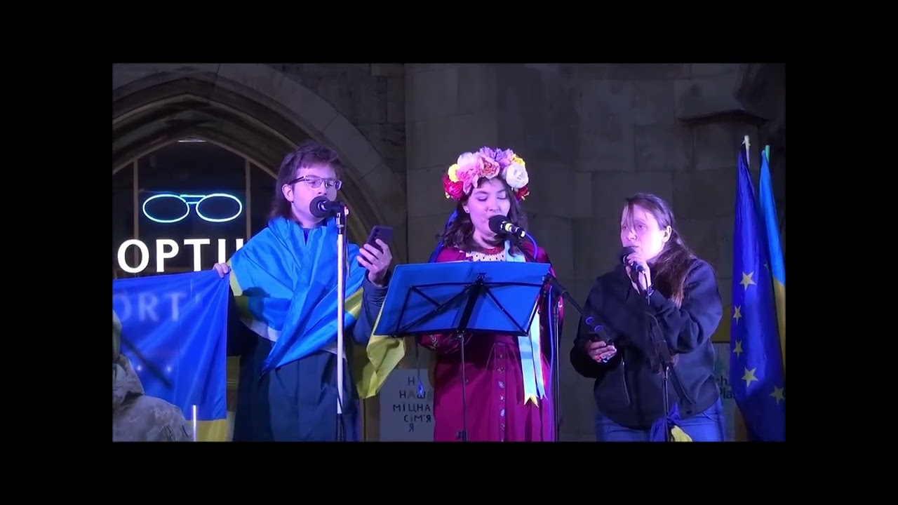 Demo anlaesslich des 3. Jahrestages der russischen  Vollinvasion   M&uuml;nchen am 24 02 2025 Teil II