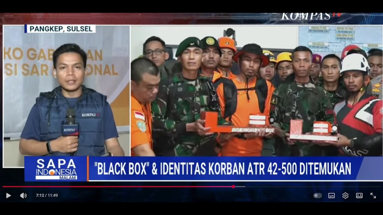 Black Box Ditemukan, akan Dikirim ke Makassar hingga Strategi Pencarian 8 Korban Pesawat ATR 42 500
