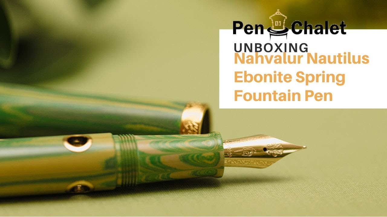 Must-See Nahvalur's NEW Nautilus Ebonite Spring: Fountain Pen Unboxing