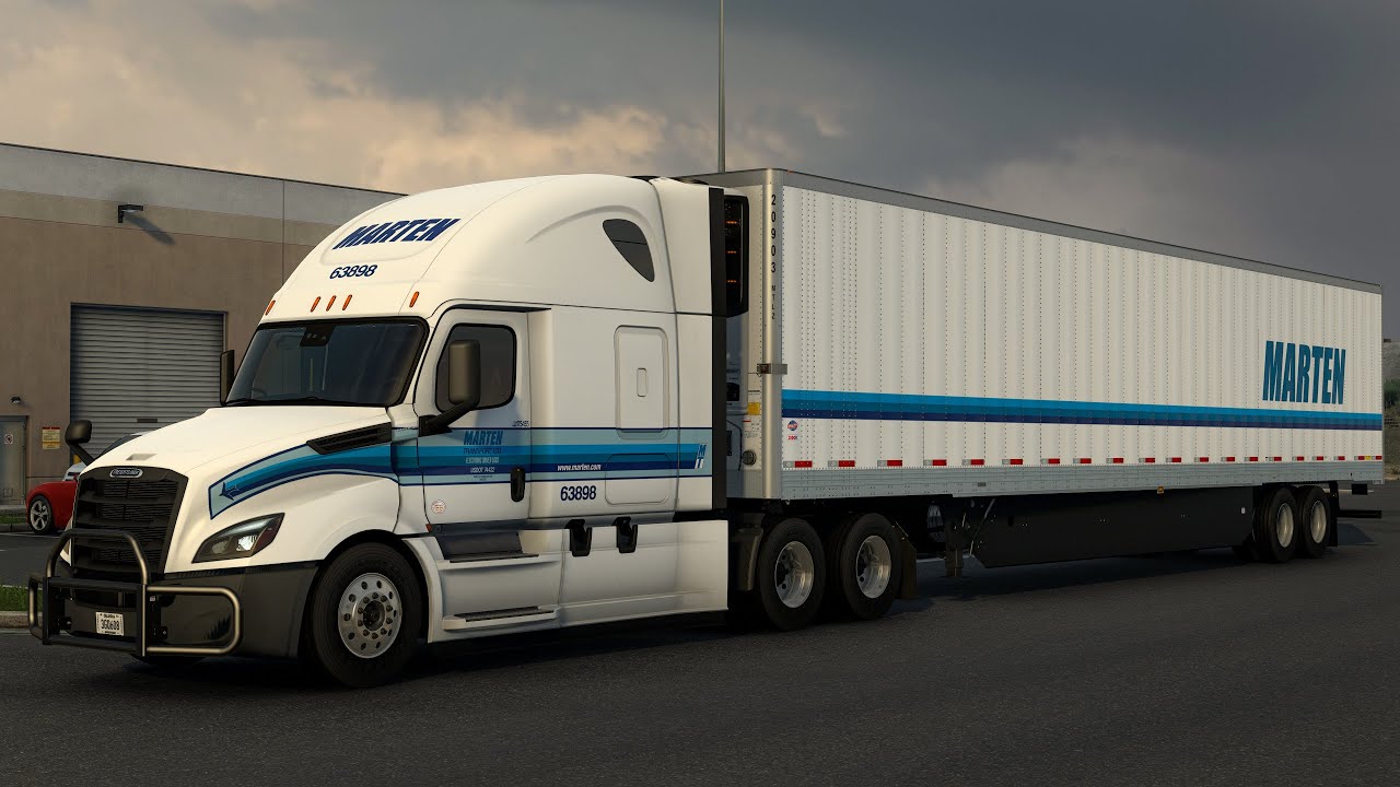 ATS Butte(MT) to Jackson(WY) Realistic Driving Freightliner Cascadia