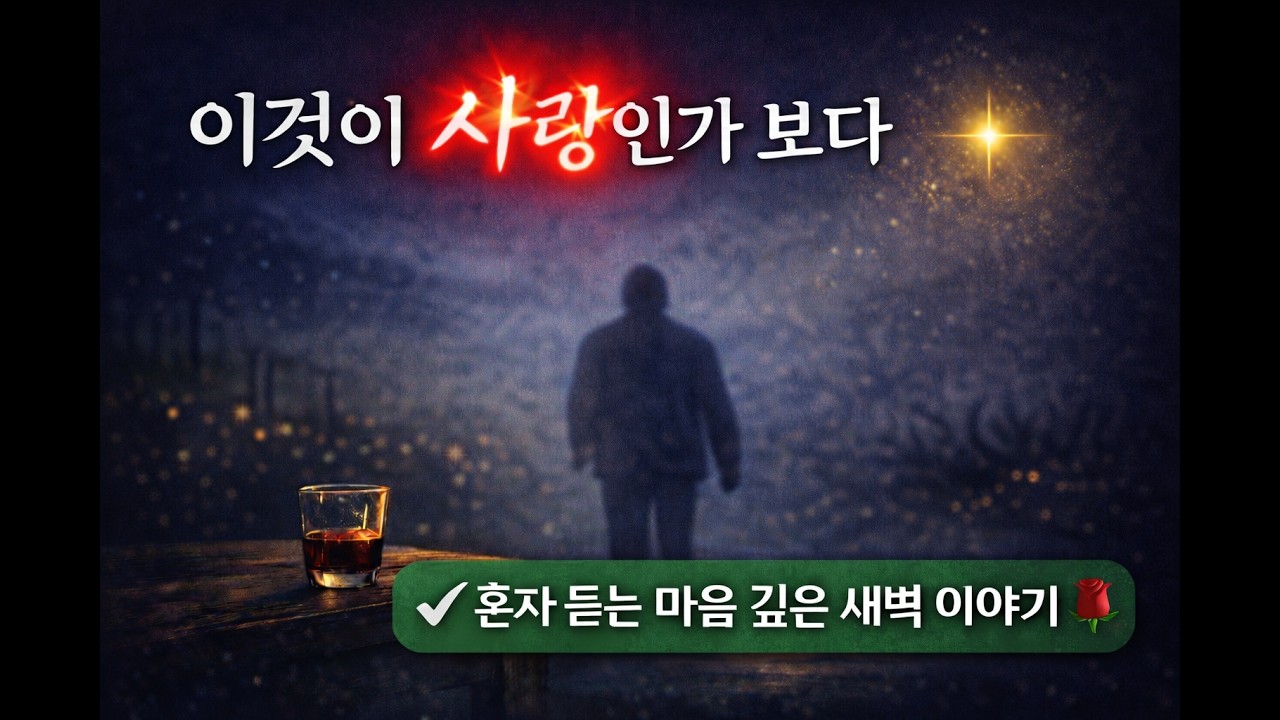 이것이 사랑인가 보다 | 뒤늦게 알게 된 한 사람 | 잠들기 전 시노래
