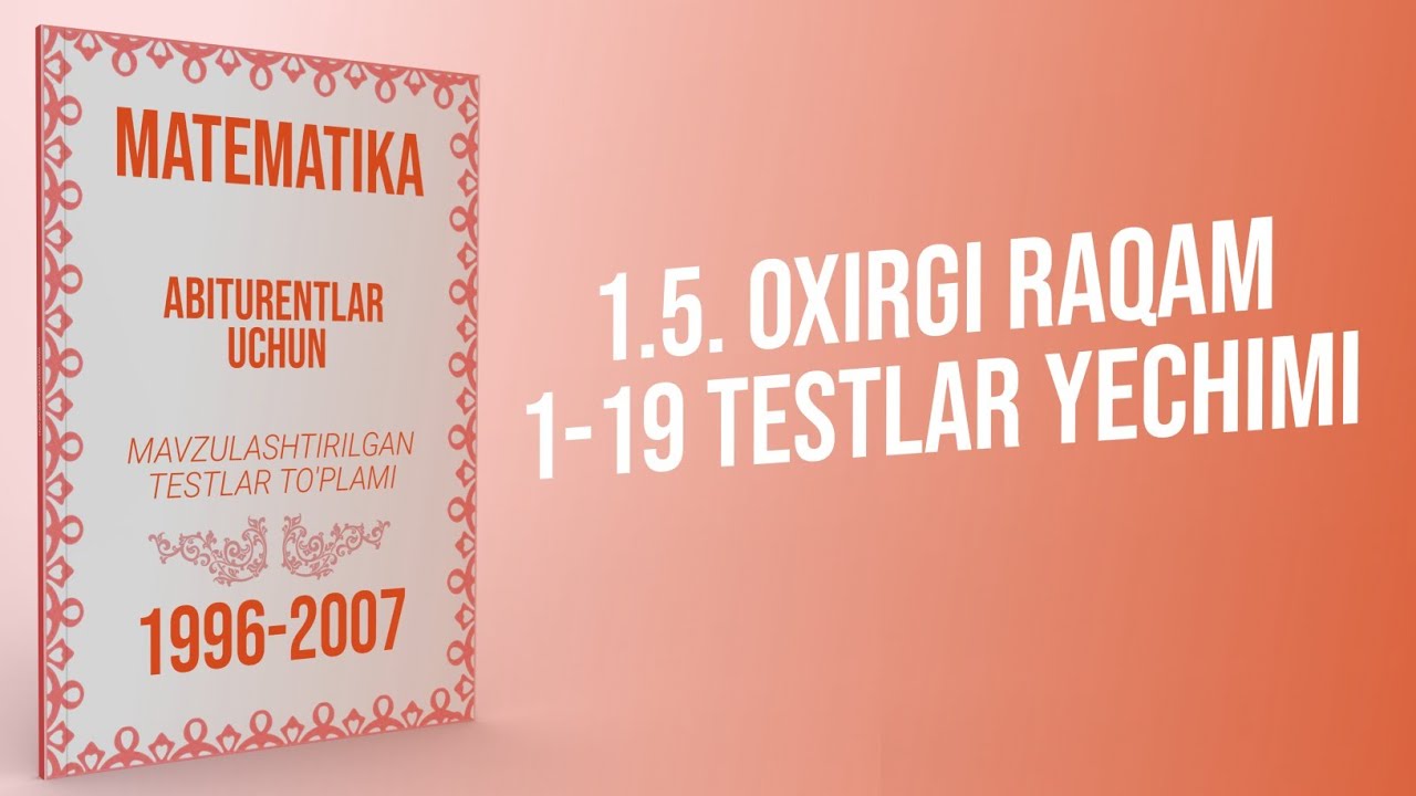 AXBOROTNOMA. OXIRGI RAQAM.