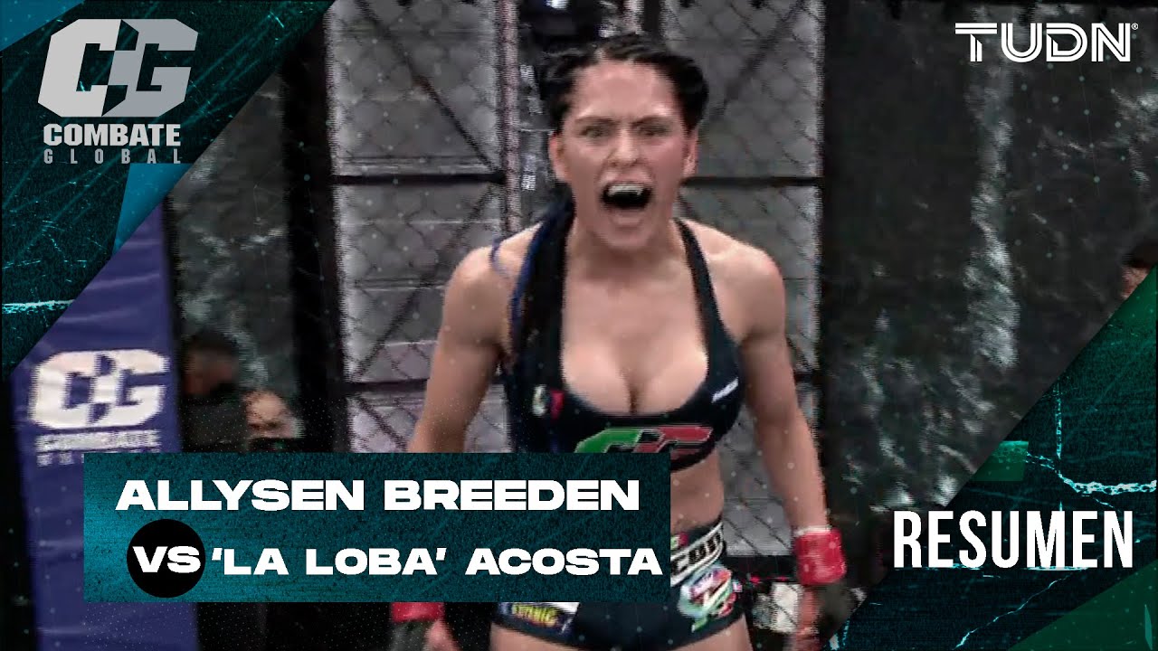 ¡KO LETAL!  Lucero Acosta saca su furia y fulmina a Allysen Breeden | COMBATE GLOBAL | TUDN