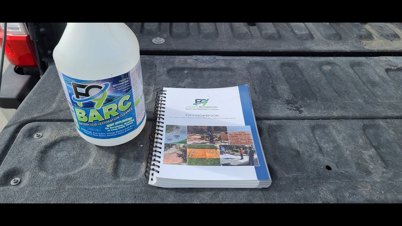 Using F9 Barc On Heavy Set In Fertilizer Rust Stains (Will It Work??)