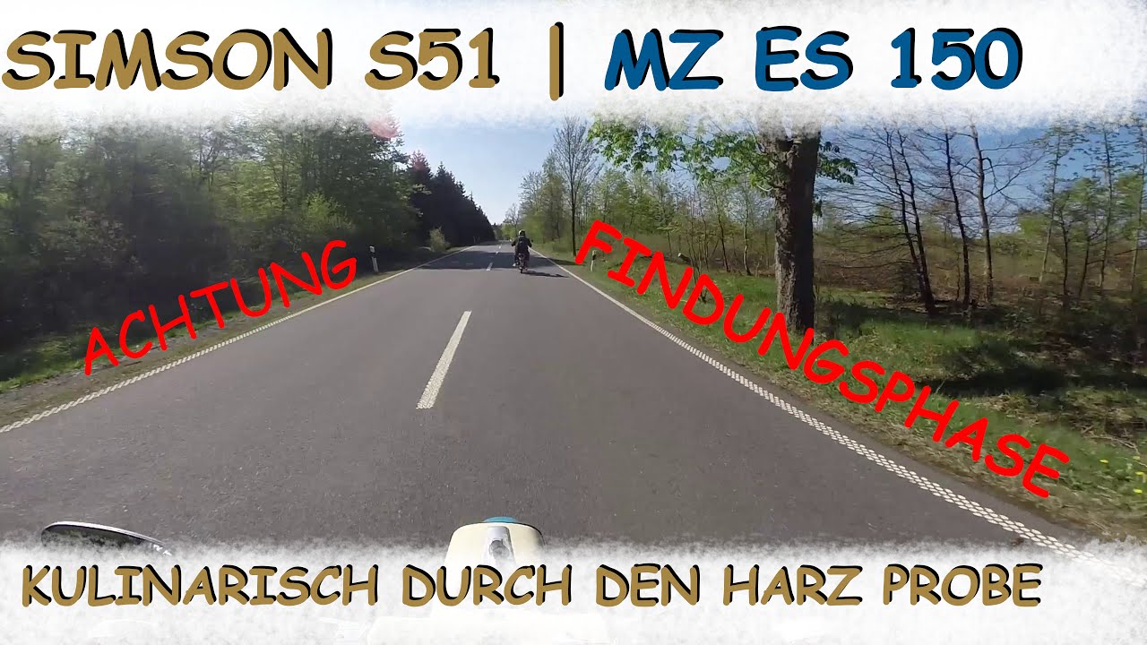 Mit Simson und MZ Kulinarisch durch den Harz | Probelauf | Frau Kolben | Ellkolben