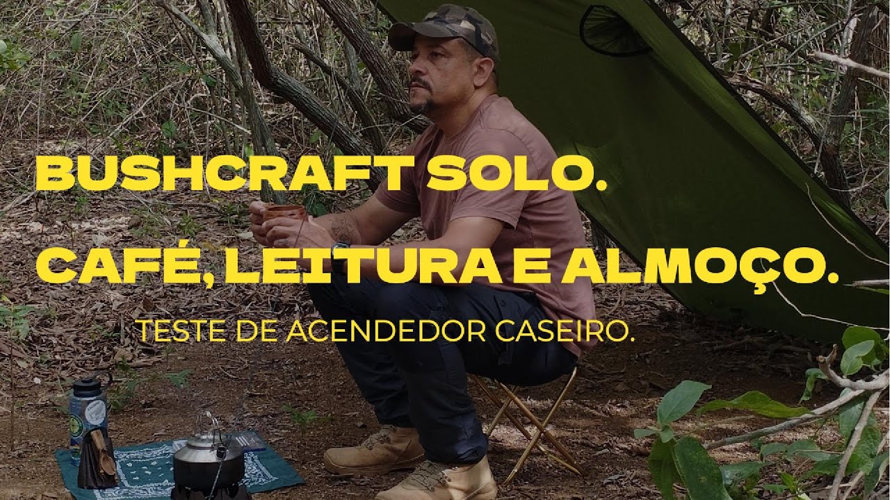 BUSHCRAFT SOLO - TESTE DE COMBUSTIVEL SOLIDO.