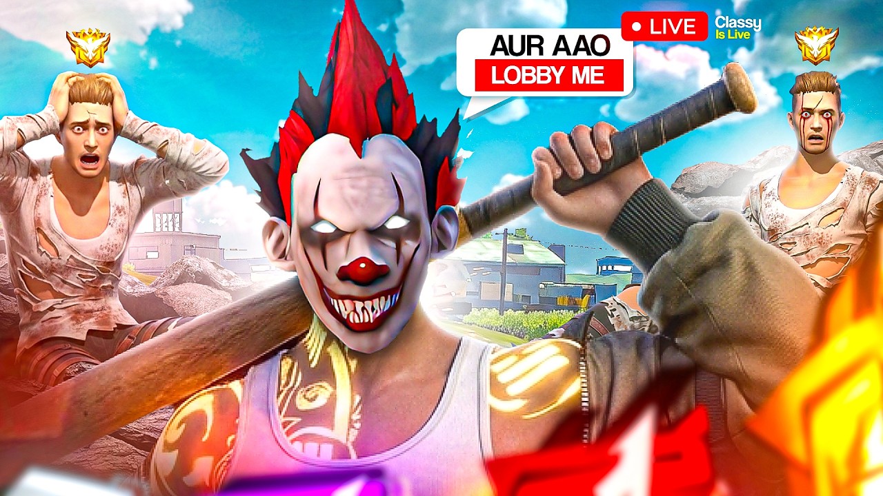 🔴 Let's Compete In H@ckers Lobby 🤡 Classy Vs H@ckers 👽 #freefirelive #freefire