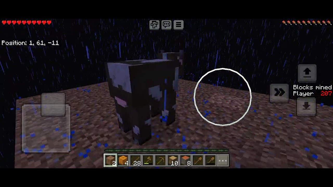 I played Minecraft one block 