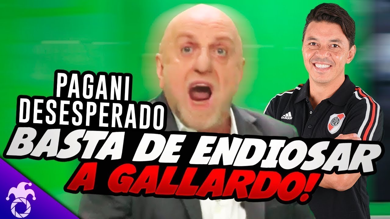 PAGANI NO SOPORTA MAS HABLAR DE GALLARDO - ESTUDIO FÚTBOL (RESUBIDO)