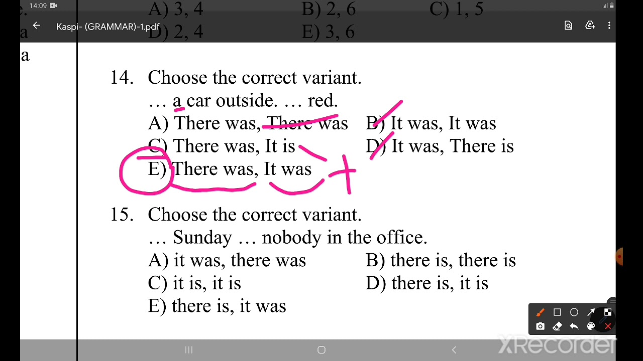 there is there are kaspi testlrri( izahlari ile)📚
