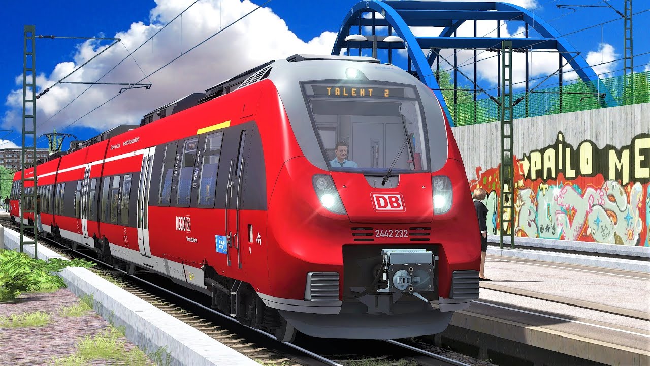 SCHNELLBREMSUNG | Hamsterbacke nach D&uuml;sseldorf | TRAIN SIMULATOR 2020 | Probefahrt BR 442 - TALENT 2