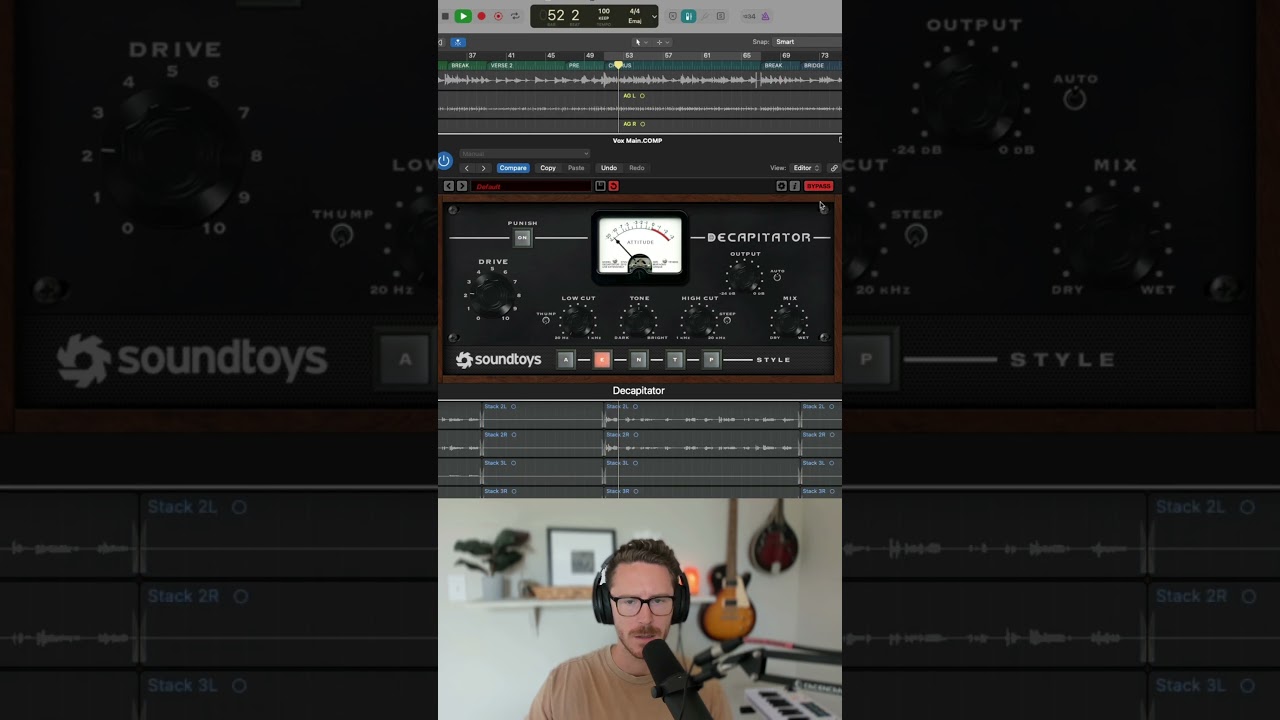 How to Make Your Lead Vocal Cut Through the Mix - Decapitator #saturation #mixingtips #soundtoys