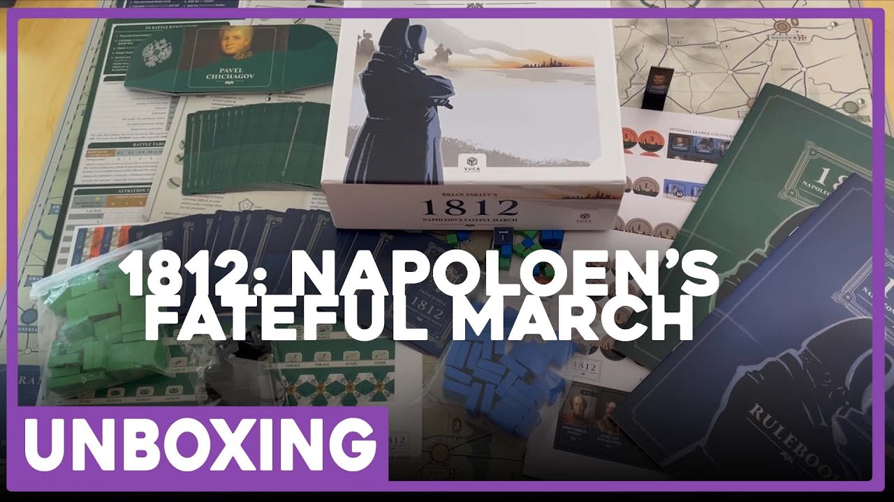 Unboxing | 1812: Napoleon's Fateful March | VUCA Simulations | The Players' Aid