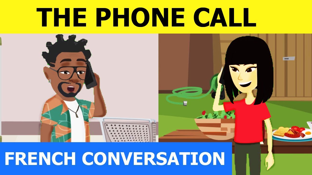 Phone call conversation in French - French conversation practice for beginners with Tama #39
