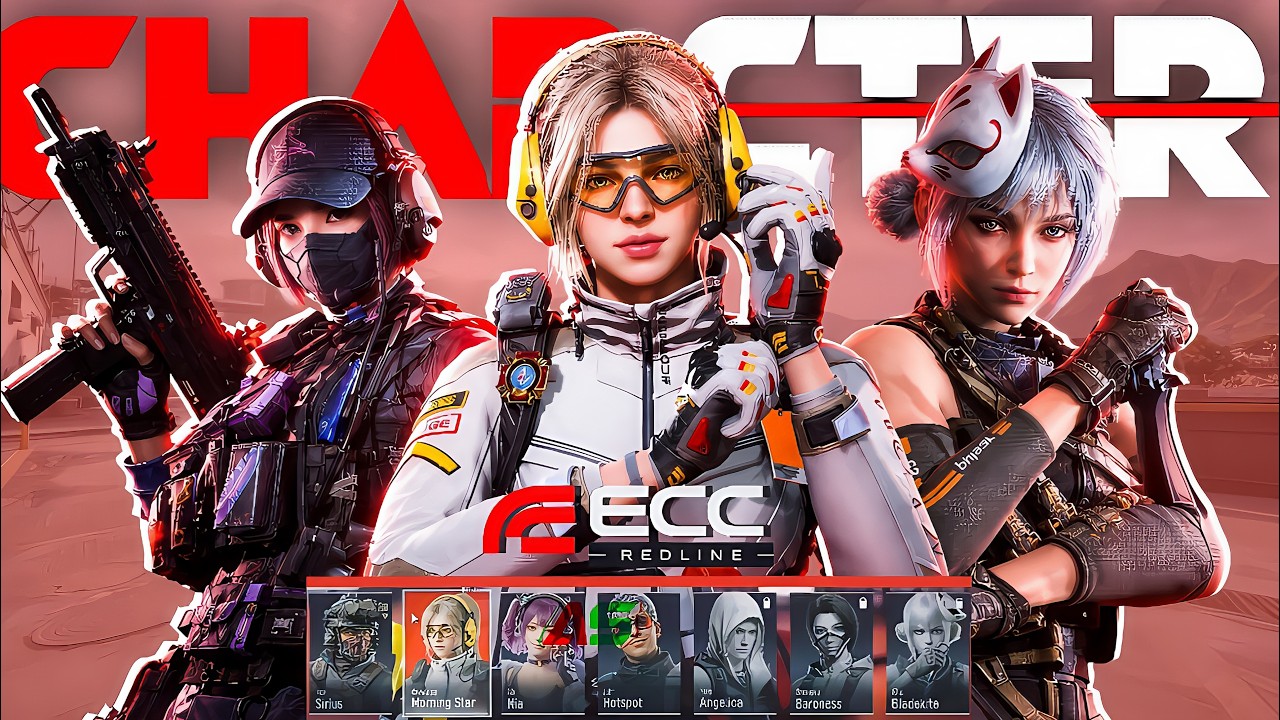 ECC REDLINE ALL CHARACTERS LOBBY ANIMATION | ECC: REDLINE | APEX SHAKIB |
