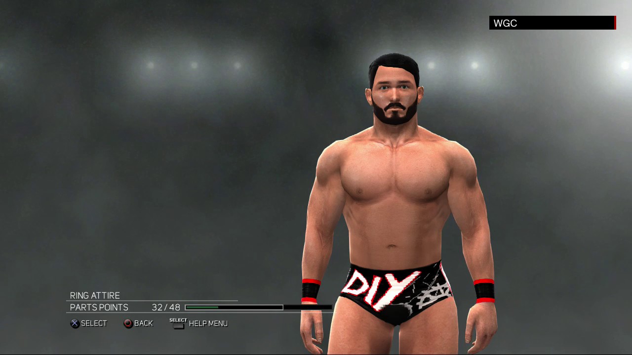 WWE 2K17:Johnny Gargano CAW formula(XBOX 360/PS3)